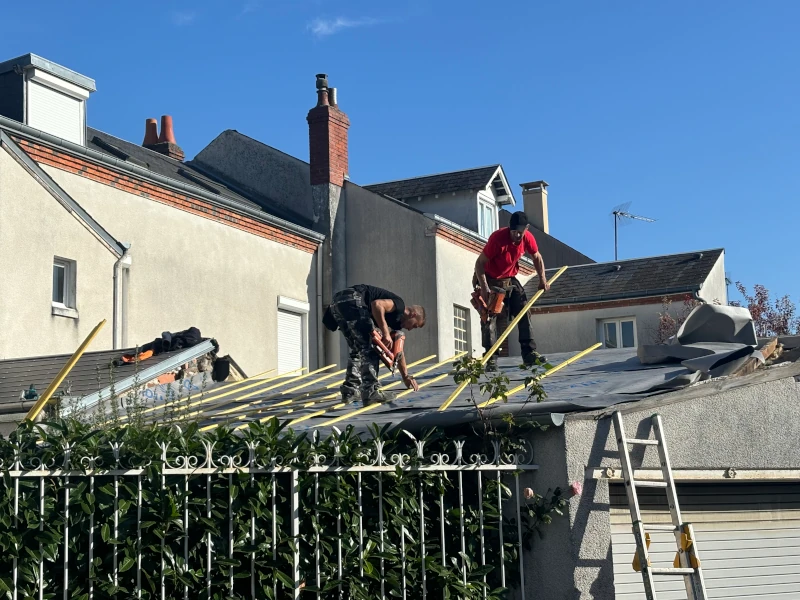 pose toiture joint debout toiture en zinc  saint-jean-le-blanc